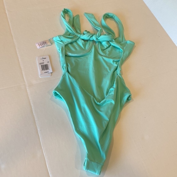 L*Space Kendal OP Classic teal green underwire one piece swimsuit small - Picture 11 of 12